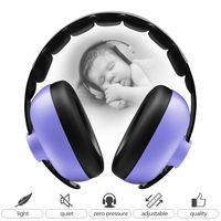 BBTKCARE Baby Ear Protection Noise Cancelling Headphones for Babies for 3 Months to 2 Years (Purple)