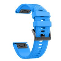 ANCOOL Compatible with Fenix 5 Band Easy Fit 22mm Width Soft Silicone Watch Strap Replacement for Fenix 5/Fenix 5 Plus/Forerunner 935/Approach S60/Quatix 5 - Blue