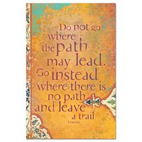 Tree-Free Greetings EcoNotes Stationary- Blank Note Cards with Envelopes, 4" x 6", Do Not Go Where, Emerson Themed, Boxed Set of 12 (FS66565)