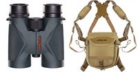 Athlon Optics Ares 10x42 Binoculars, Roof Prism, with Harness and Cleaning Kit | ED Glass | Argon Purged | Excellent Clarity and Color