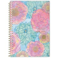 Five Star 2019-2020 Academic Year Weekly & Monthly Planner, Small, 5-1/2" x 8-1/2", in Bloom, Blue Floral (1212B-200A)