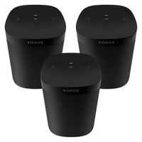 Three Room Set Sonos One SL - The powerful microphone-free speaker for music and more - Black