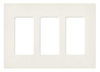 Lutron SC-3-BI Claro Three-gang Wallplate Biscuit