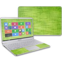 Mightyskins Skin Compatible with Samsung Notebook 9 13" (2017) Wrap Cover Sticker Skins Green Fabric
