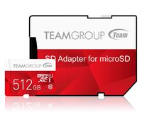 Team 512GB Color microSDXC CL10 UHS-I Memory Card w/SD Adapter
