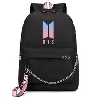 JUSTGOGO KPOP BTS Bangtan Boys Backpack Daypack Laptop Bag College Bag School Bag Bookbag with USB Port (3)