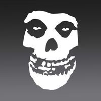 Misfits Skull Vinyl Decal Sticker 4in 3in 2in (4 inch Tall, White)