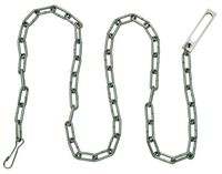 Peerless Handcuff Company Security Plated Chain with Oversize Pass-Through Link and Heavy Duty Snap at Either End (60-Inch)