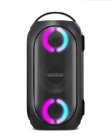 Anker Soundcore Rave Mini Portable Party Speaker, Huge 80W Sound, Fully Waterproof, USB Charger, Beat-Driven Light Show, App, Party Games, All-Weather Speaker for Outdoor, Tailgating, Beach (Renewed)