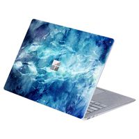 MasiBloom 1 PCS Anti-Scratch Vinyl Decal Sticker Laptop Cover Skin for 13" 13.5 inch Microsoft Surface Laptop 3 & 2 & 1 (2019/18/17 Released), Not Compatible with Surface Book (Nebula- Crack Blue)