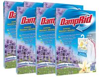 DampRid FG80LV Lavender Vanilla Hanging Moisture Absorber (Pack Of 6)