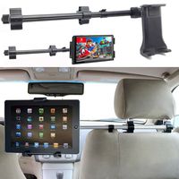 ChargerCity Premium Center Extension Car Seat Headrest Mount w/Universal Tablet Cradle Holder for Apple iPad Air Pro 12.9 Mini Samsung Galaxy Tab Surface Pro (Fits All 7-12 inch Screens)