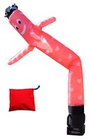 LookOurWay Hearts Valentine's Day Themed 6-Feet Tall Air Dancers Inflatable Tube Complete Set with 1/4 HP Sky Dancer Blower