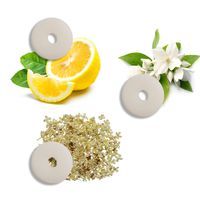 INSTEN 3-Piece Set Aroma Replacement Pads Refill Pad for Portable Fan Handheld USB Cooling Fan Table Fan with Stand, 27mm Diameter (Jasmine, Osmanthus, Lemon)