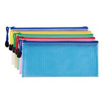 Bilipala Small Zipper Envelope Document Storage Pouch Bag Invoice Holder Organizer for Budget, Check, Pencil, 5 Counts