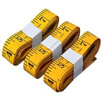 AxeSickle 120 inch Pocket Measuring Tape 300cm Double Scale Soft Tape Measure Flexible Ruler 3 Pcs for Sewing Tailor Cloth Body Measurement, Yellow.
