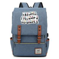 Unisex Business Laptop Backpack College Student School Bag Travel Rucksack Daypack with USB Charging Port (One_Size, Blue)