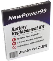 NewPower99 Battery Replacement Kit with Battery, Video Instructions and Tools for Asus ZenPad Z380M