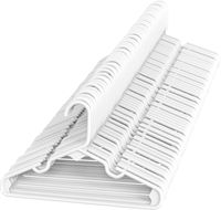 Sharpty Children's Hangers Plastic, Kids Hangers Ideal for Everyday Standard Use, Baby Hangers (Kids 60 Pack) (White)