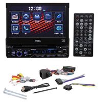 Boss In-Dash 7" Touchscreen TFT-LCD Car Flip-Up Monitor with Bluetooth, Front Mini-USB and 3.5mm Aux Input