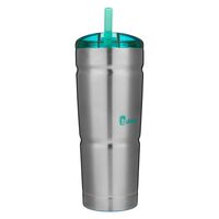 bubba Straw Envy Vacuum-Insulated Stainless Steel Tumbler, 24 oz., Island Teal Lid