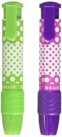 BAZIC Dot.ted Retractable Stick Erasers (2/Pack)