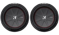 Kicker 12" 2000W Dual 2 Ohm Voice Coils CompR Car Subwoofer, Pair | 43CWR122