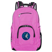 NBA Minnesota Timberwolves Voyager Laptop Backpack, 19-inches, Pink