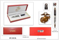 United States Marine Corps Heavy Metal Red Ball Point Pen and Gift Box Sold By A Veteran