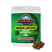 Active Chews Premium Hip and Joint Dog Treats, Glucosamine for Dogs, Chondroitin MSM and Turmeric for Dogs, Extra Strength Supplement with Arthritis Pain Relief for Dogs