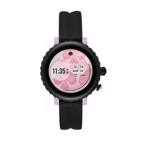 Kate Spade New York New York New York Women's Sport Touchscreen Aluminum and Silicone Smartwatch, Black/Purple-KST2017