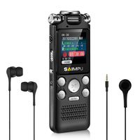 Voice Recorder-16GB Voice Activated Recorder with Variable Speed Playback,Sound Recorder Built in Ultra-sensitive Microphones and MP3 Player,Digital Voice Recorder for Lectures and Meetings