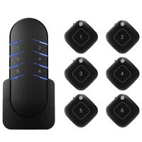 eFamily | Complete Key Finder Tile System | Wireless RF Remote & 6 Receivers Pack | Find Lost Items Backpack Wallet Purse Phone | Long Range Transmitter Tracker Locator