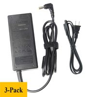 [3-Pack] AC Adapter for Toshiba PA3822U-1ACA, Satellite L50D-B C40-C C50-B C55-C P/N: PA3822U-1ACA, PA5044U-1ACA, PA5096U-1ACA, PA5177U-1ACA, PA-1450-59, PA3822E-1AC3, PA5044E-1AC3, PA5177U-1AC3