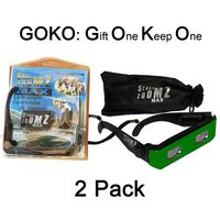 2 pack Zoom in Binocular Glasses - Green. Telescope lenses, zoom in for sports,concerts,boating,etc