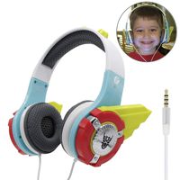 VCOM Wired Headphones for Kids Children Boys - Adjustable Stereo Over Ear Headset with Volume Limiter Robot Design Earphones for Electronic Learning Music Player Tablet Kindergarten School Home(Green)
