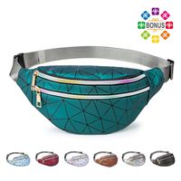 Fanny Packs for Women Men, Cute Fanny Pack for Kids Teens Girls Boys, Fashion Waterproof Waist Pack with Multi-Pockets Adjustable Belt, Casual Bag Bum Bags Hip Pouch (Agate Green Fashion Fanny Pack)