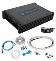 Rockville DBM12 2000w 2-Ohm Marine/Boat Mono Amplifier+Bass Remote+Amp Wire Kit