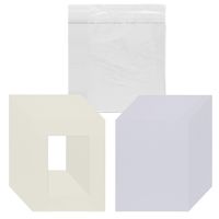 Pack of 25 8x10 Picture Mats Pre Cut for 5x7 Photos or Art, Cream Core Bevel, Set Includes Backing Board & Sealed Bags - Cream