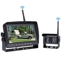 SVTCAM Digital Wireless Backup Camera Kit, Waterproof Wireless Rear View Backup Camera + 7 inch Color LCD Reversing Monitor for Truck/Trailer/RV/5th Wheel,etc. Upgrade Wireless Transmission Technology