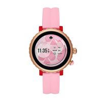 Kate Spade New York New York New York Women's Sport Touchscreen Aluminum and Silicone Smartwatch, Pink/Red-KST2015