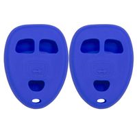 Keyless2Go New Silicone Cover Protective Cases for Remote Key Fobs with FCC KOBGT04A OUC60270 OUC60221 - Blue - (2 Pack)