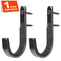 GOHIKING Gun Rack Shotgun Hooks Rifle Hangers Archery Bow Felt Lined Wall Mount Storage