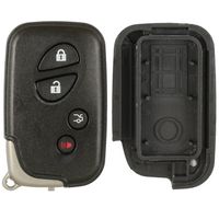Discount Keyless Replacement Shell Case and Button Pad with Emergency Key Insert Compatible with HYQ14AAB, HYQ12ACX, HYQ14AEM