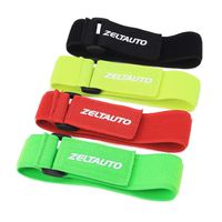 Zeltauto Elastic Hook and Loop Cable Tie Fastening Cable Strap Adjustable Magic Securing Cord Organizer (Multicolored, 16 In, 4 Pcs)