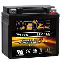 Weize YTZ7S-BS Sealed Maintenance Free AGM Battery Replacement Yuasa YTZ7S For Powersport Honda TRX450ER TRX450R ATV Motorcycle Battieres