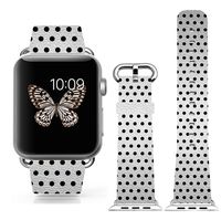 3C-LIFE iwatch cute band for Apple Watch Sport 42mm Space Aluminum Case with White Sport Band,mother's day gift iwatch band 42mm