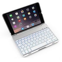 iPad Mini 1/2/3 Bluetooth Wireless Keyboard Case,INorton 7 Colors LED Backlit Smart Stand Case with Keyboard,Lightweight Protective Case Cover for 7.9 inch iPad Mini 1/Mini 2/Mini 3