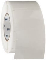 Brady THT-18-430-3 3" Width x 1" Height, B-430 Clear Polyester, Gloss Finish Clear Thermal Transfer Printable Label (3000 per Roll)