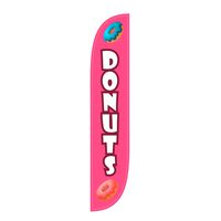 LookOurWay Donuts Feather Flag, 12-Feet